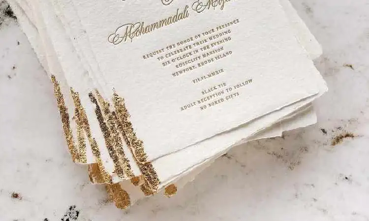 Jenis kertas undangan, Sumber: pinterest.com