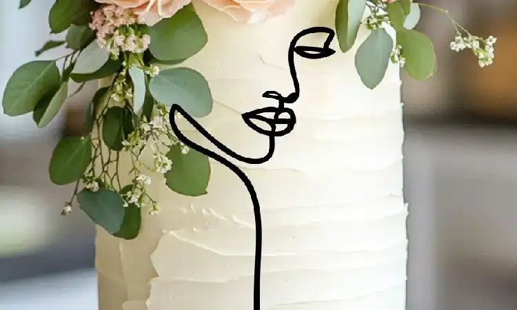 Line Art Cake, Sumber: kellyscaketoppers.com.au