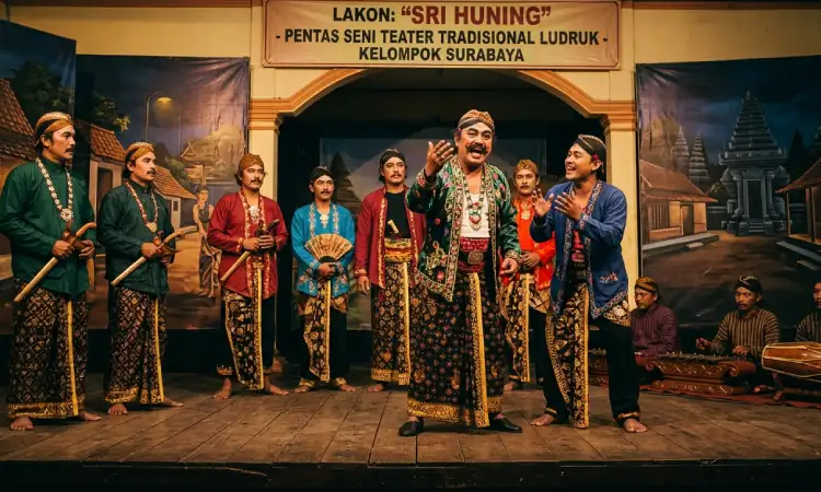 Seni teater ludruk, Sumber: AI