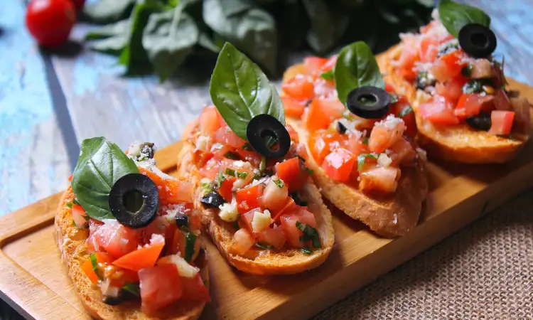 Hidangan Bruschetta, Sumber: pexels.com
