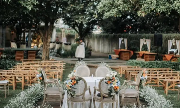 Persiapan akad nikah di outdoor, Sumber: instagram.com