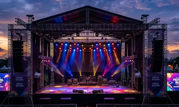 Festival musik, Sumber: AI
